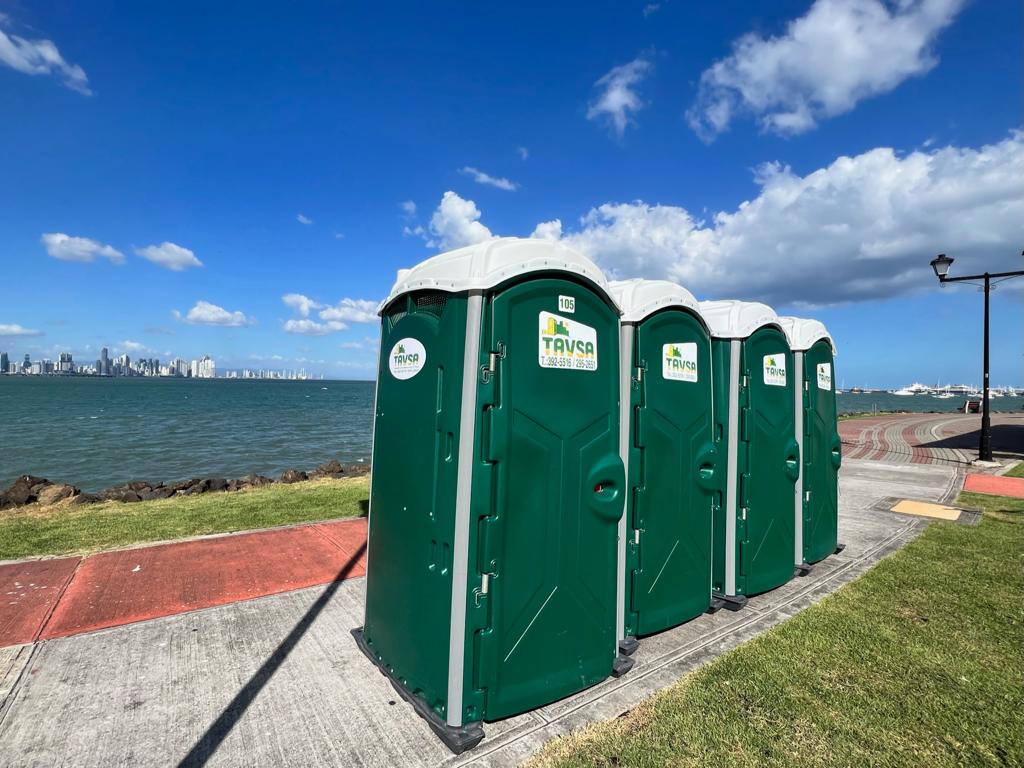 Baños portátiles como alternativa temporal