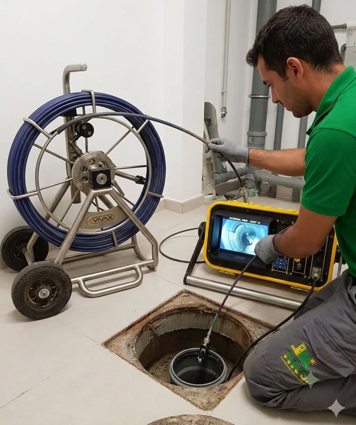 Equipo utilizado para las inspecciones de tuberías de video