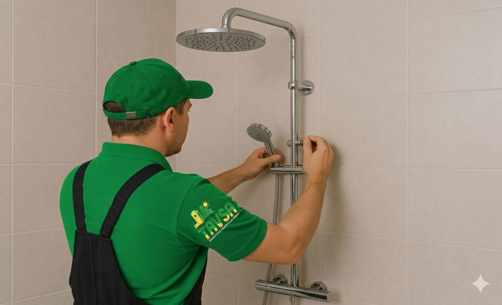 Instalación de Duchas, grifos eléctricos